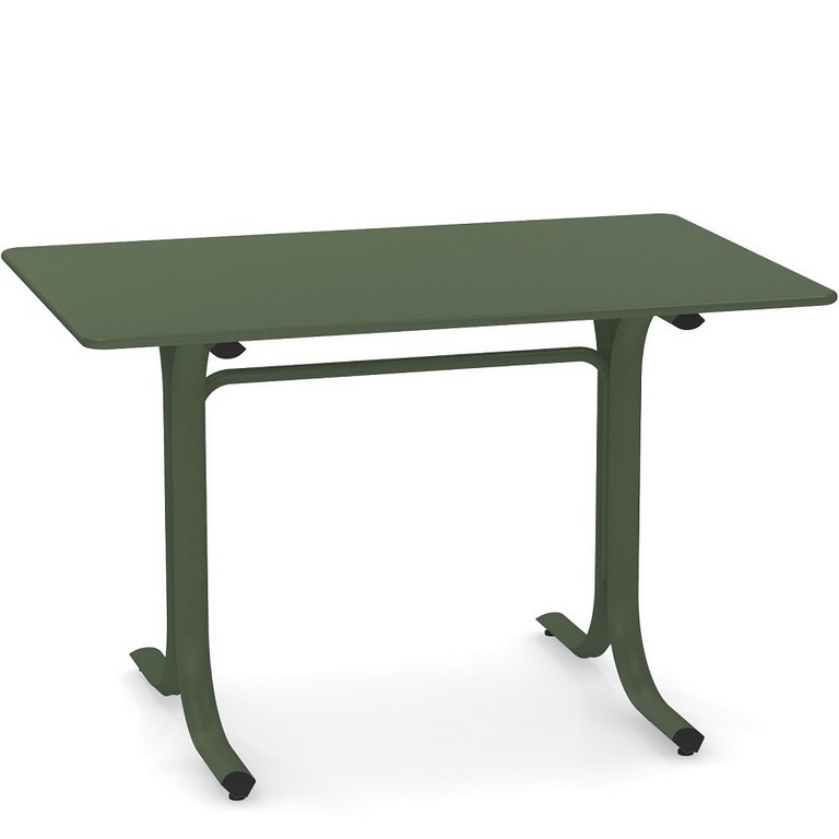 EMU TABLE SYSTEM TAVOLO 76 x 120 BORDO TONDO ART. 1157