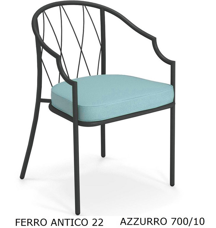 EMU POLTRONA DA PRANZO COMO ART. 1201 SCHIENALE BASSO