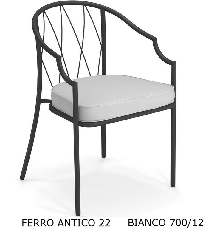 EMU POLTRONA DA PRANZO COMO ART. 1201 SCHIENALE BASSO