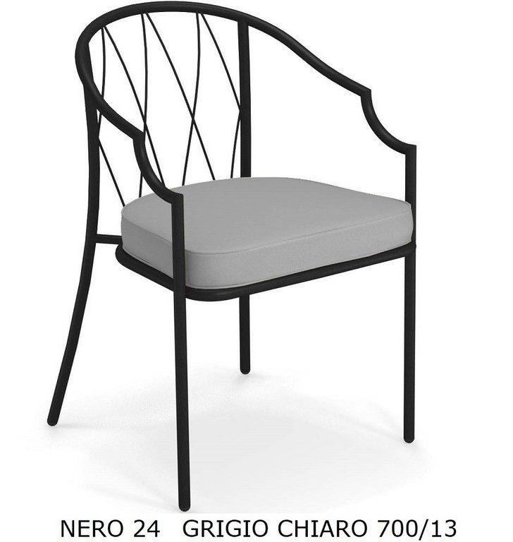 EMU POLTRONA DA PRANZO COMO ART. 1201 SCHIENALE BASSO