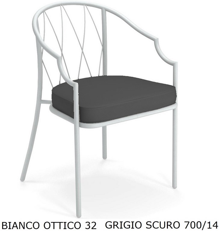 EMU POLTRONA DA PRANZO COMO ART. 1201 SCHIENALE BASSO