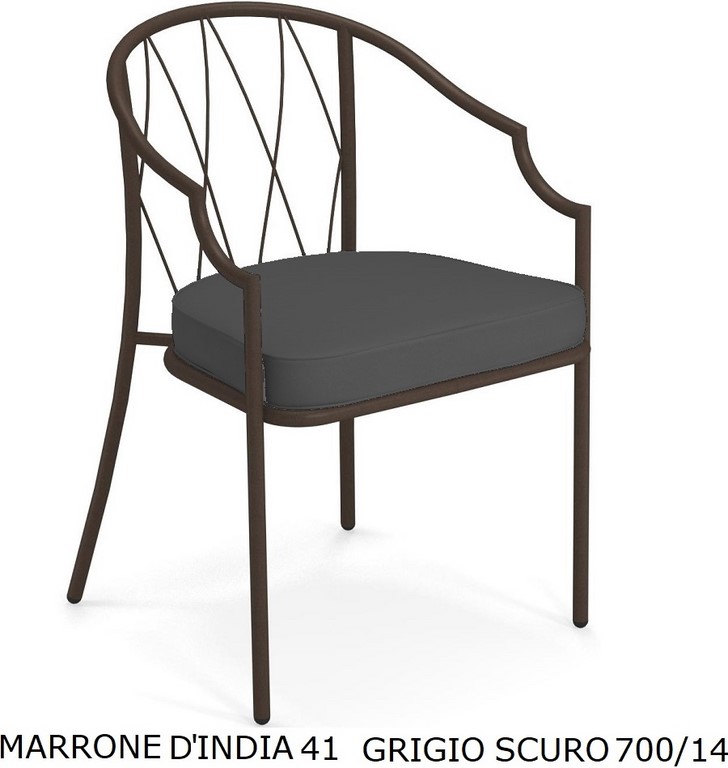 EMU POLTRONA DA PRANZO COMO ART. 1201 SCHIENALE BASSO