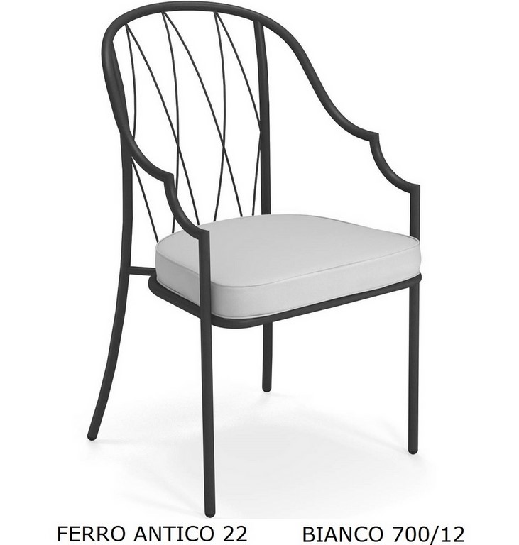 EMU POLTRONA DA PRANZO COMO ART. 1202 SCHIENALE ALTO