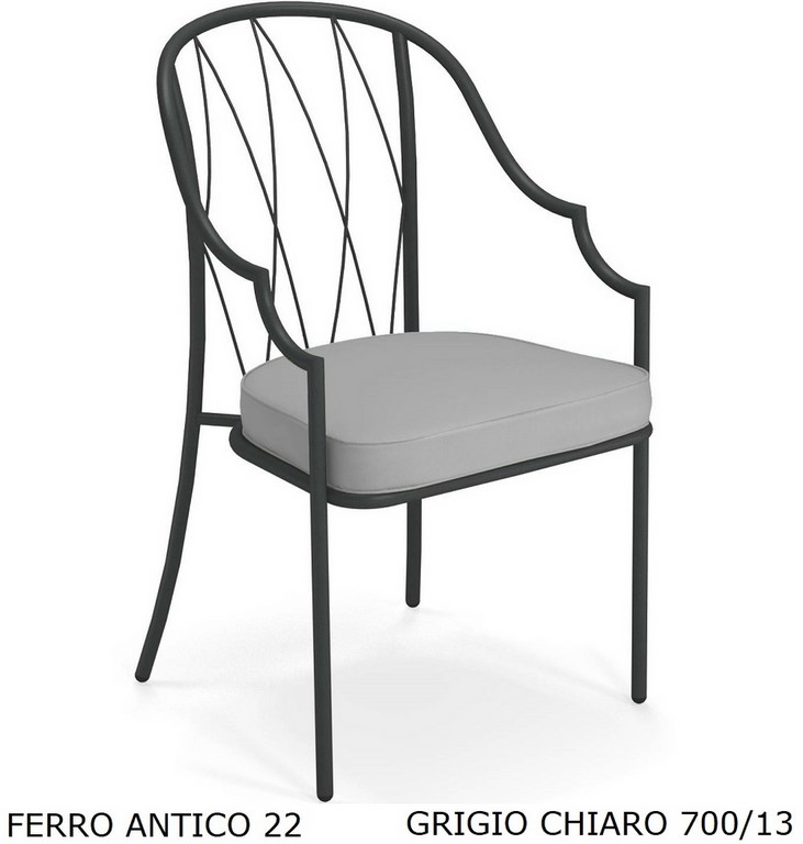 EMU POLTRONA DA PRANZO COMO ART. 1202 SCHIENALE ALTO