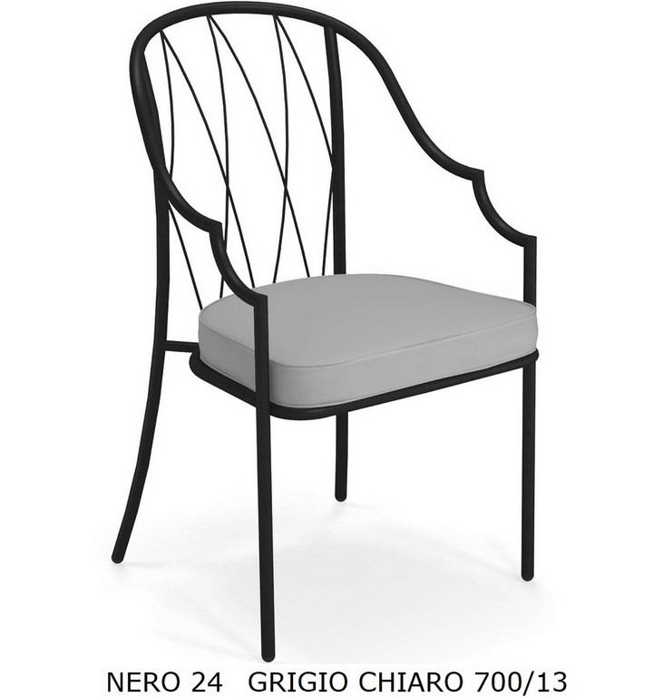 EMU POLTRONA DA PRANZO COMO ART. 1202 SCHIENALE ALTO