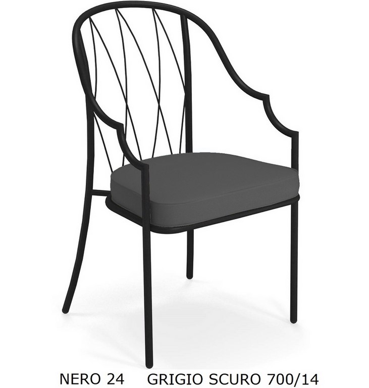 EMU POLTRONA DA PRANZO COMO ART. 1202 SCHIENALE ALTO