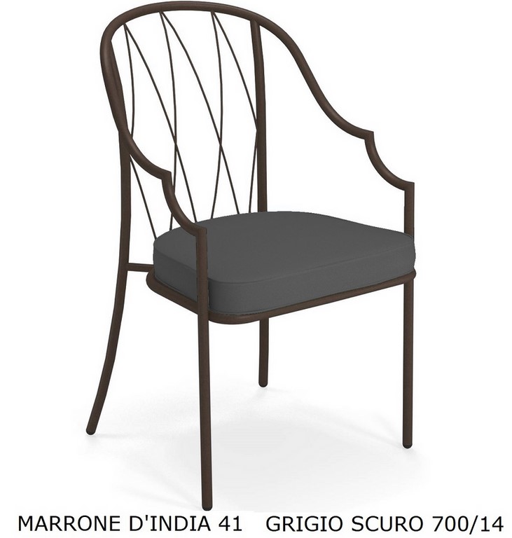 EMU POLTRONA DA PRANZO COMO ART. 1202 SCHIENALE ALTO