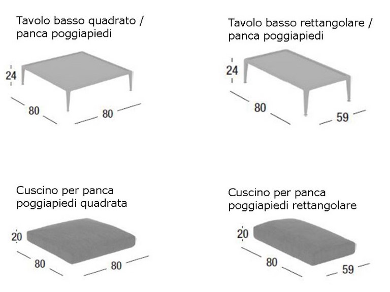 Salotto Joint Fast in alluminio pressofuso