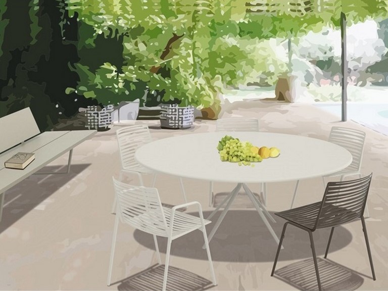 Collezione Zebra Fast in alluminio pressofuso sedie poltrone lounge e tavoli